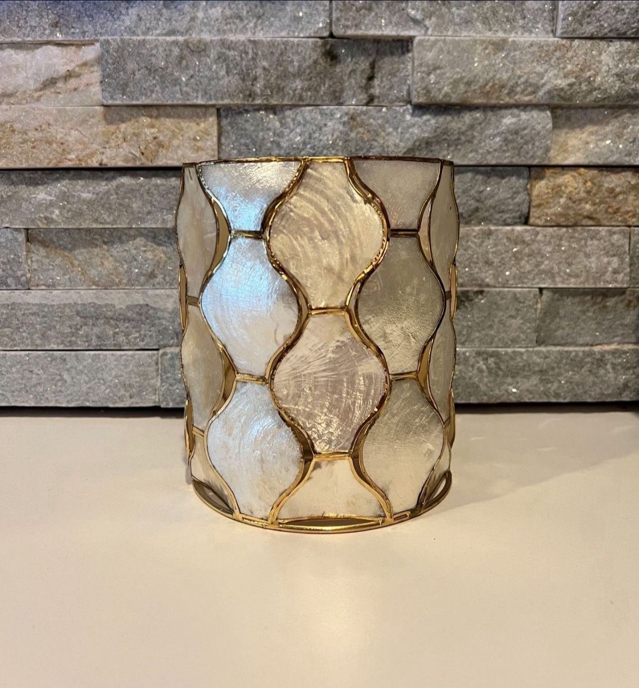 Pier One Capiz Candle Holder