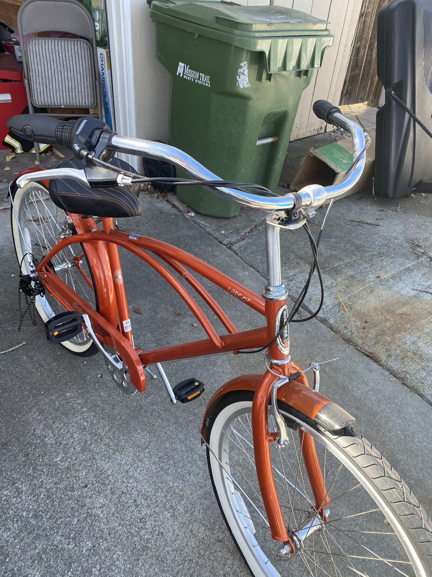 NEW Schwinn Bike - Largo 7 26” Beautiful Orange Beach Cruiser Bike
