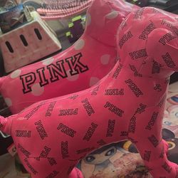 VICTORIA SECRET JUMBO PINK DOGS 