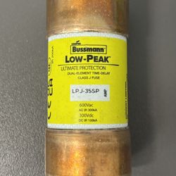 UL Class J Time-Delay Fuse for Tight Spaces 35A