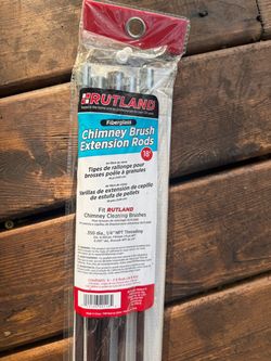 Rutland 18’ chimney brush extension rods