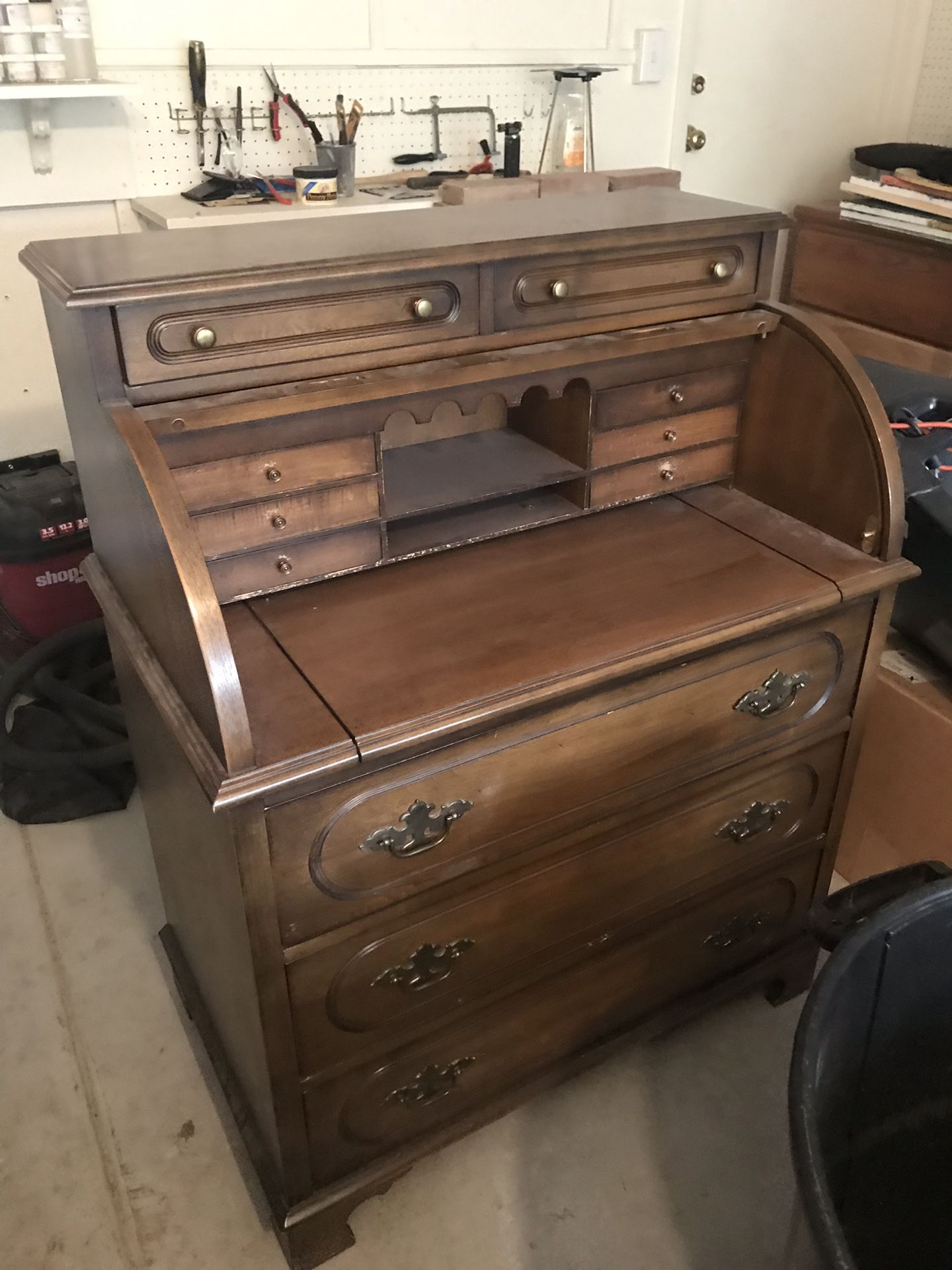 Vintage roll top desk