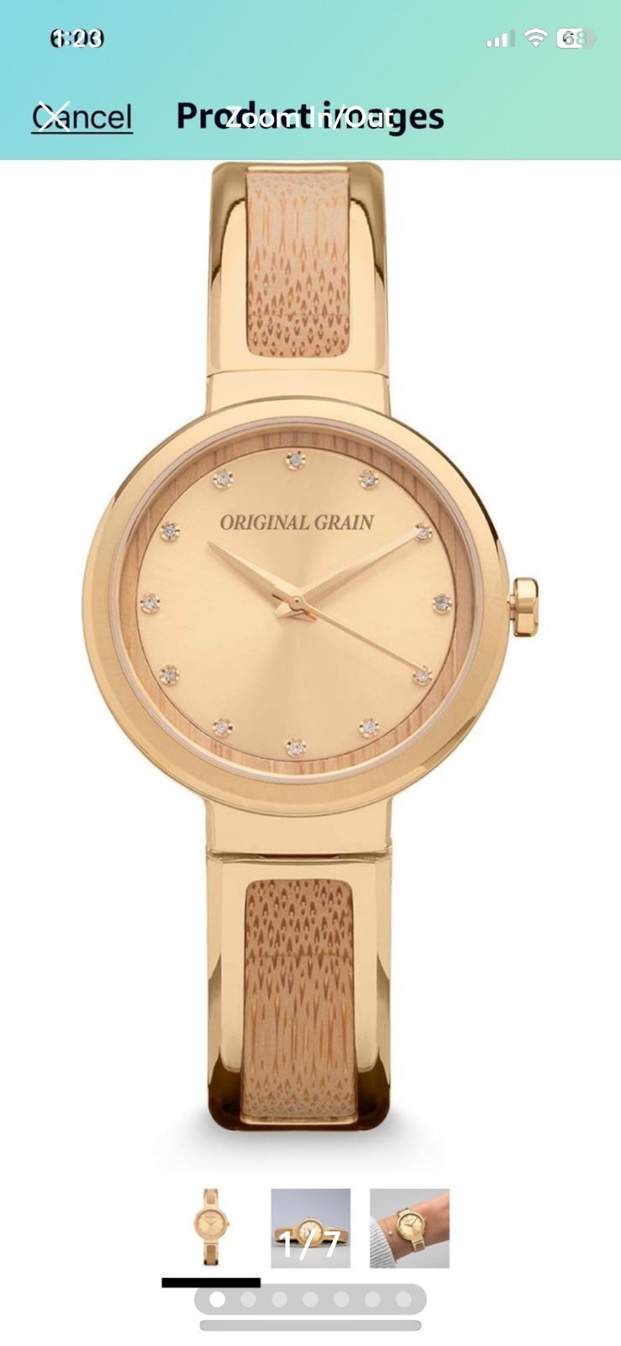 Original Grain Gold & Bamboo Watch 