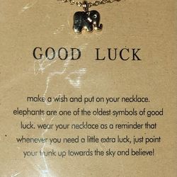 Good Luck Elephant Necklace 