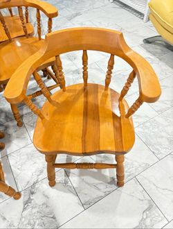 Set of 6  wood chairs