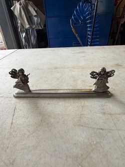 Pewter Angel Business Card Holder