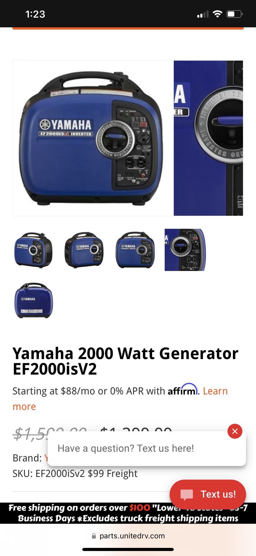 Yamaha Generator 2000