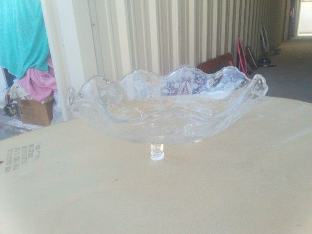 Elegant Fostoria Bowl Glass Glassware Vintage Antique Design Clear