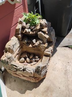 Fiberglass Waterfall And Pump