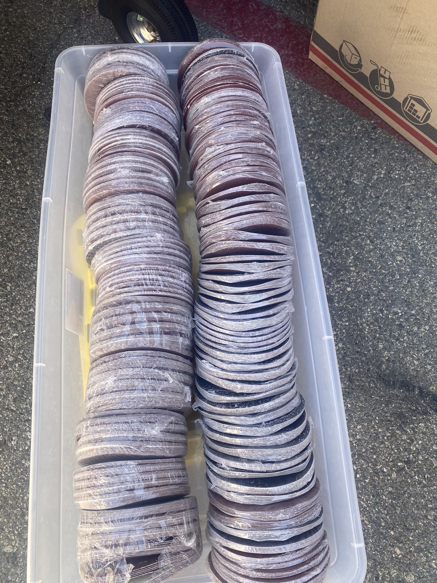 Sand Paper Lots Of It!!!! Grinder Disks!!! Belt Sanders! Amazing One Time Only Deals!