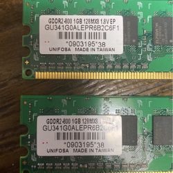 GDDR2-800 1GB 128MX8 1.8V EP