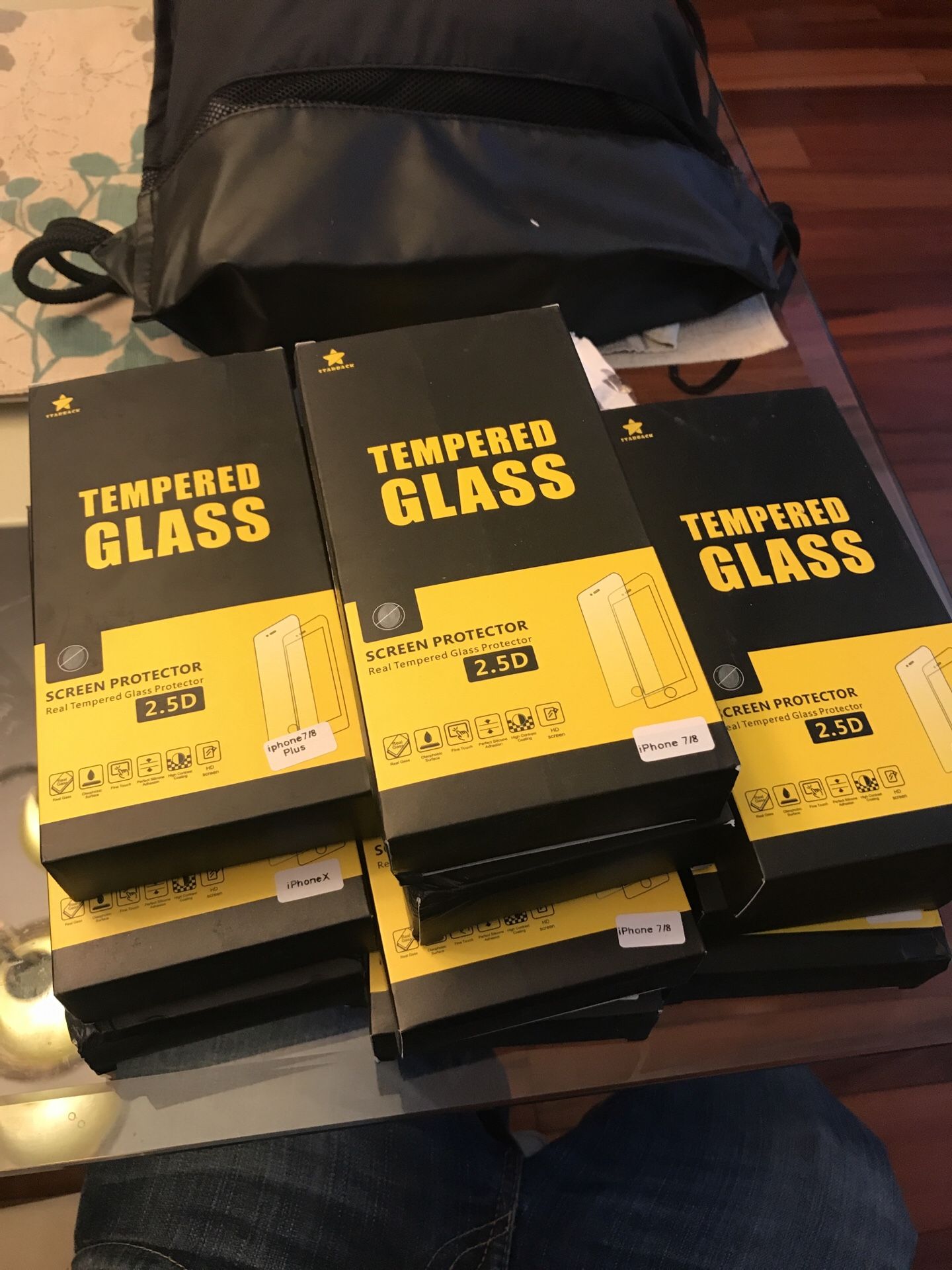 Tempered glass iPhone 7 7plus 8 8plus X