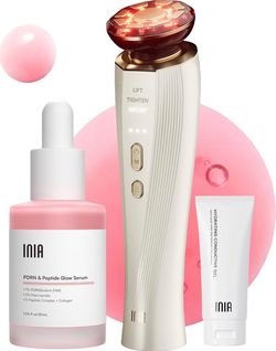 INIA Flare 3-in-1 Microcurrent Facial Device Red Light Therapy