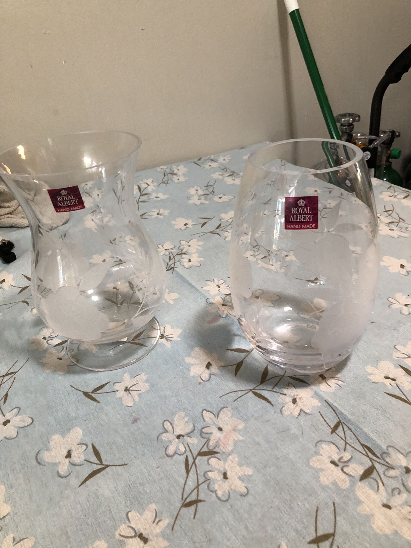 Pure Crystal Vases Made In Poland 🇵🇱 Both $35