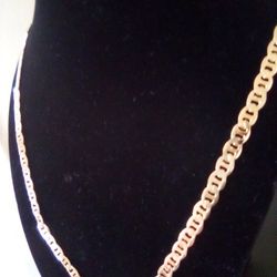 Gold 18k Plated Mariner Chain Necklace 