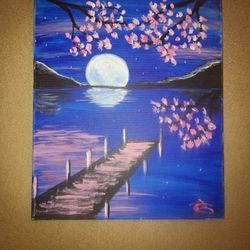 Dockside Blossom Painting