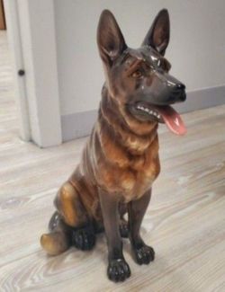 Porcelain Figurine of German Shepard