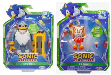 Sonic The Hedgehog 35th Anniversary Storm & Cream 4” Action Figures