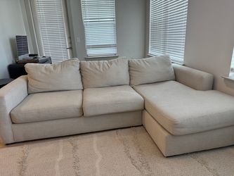 Beige sectional