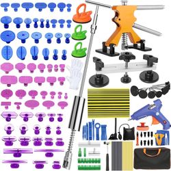 150 PCS Paintless Dent Repair Kit, Car Dent Puller Kit, Removal Tools with Reflector Board
