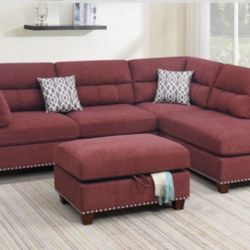Sectional Sofa + Ottoman