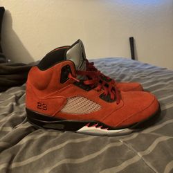 Air Jordan 5 Raging Bull Red Suede 