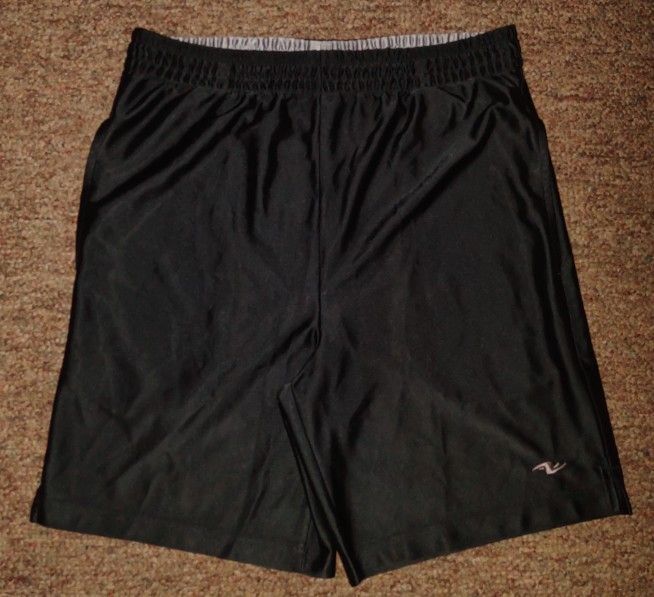 Athletic Works Black Athletic Shorts Men's Small Missing Drawstring