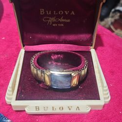 Old Bulova Watch With Original Box 