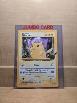 Pokemon Pikachu #58/102 JUMBO CARD