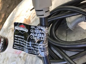Generator adopter cord set