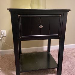 Black Wooden Nightstands