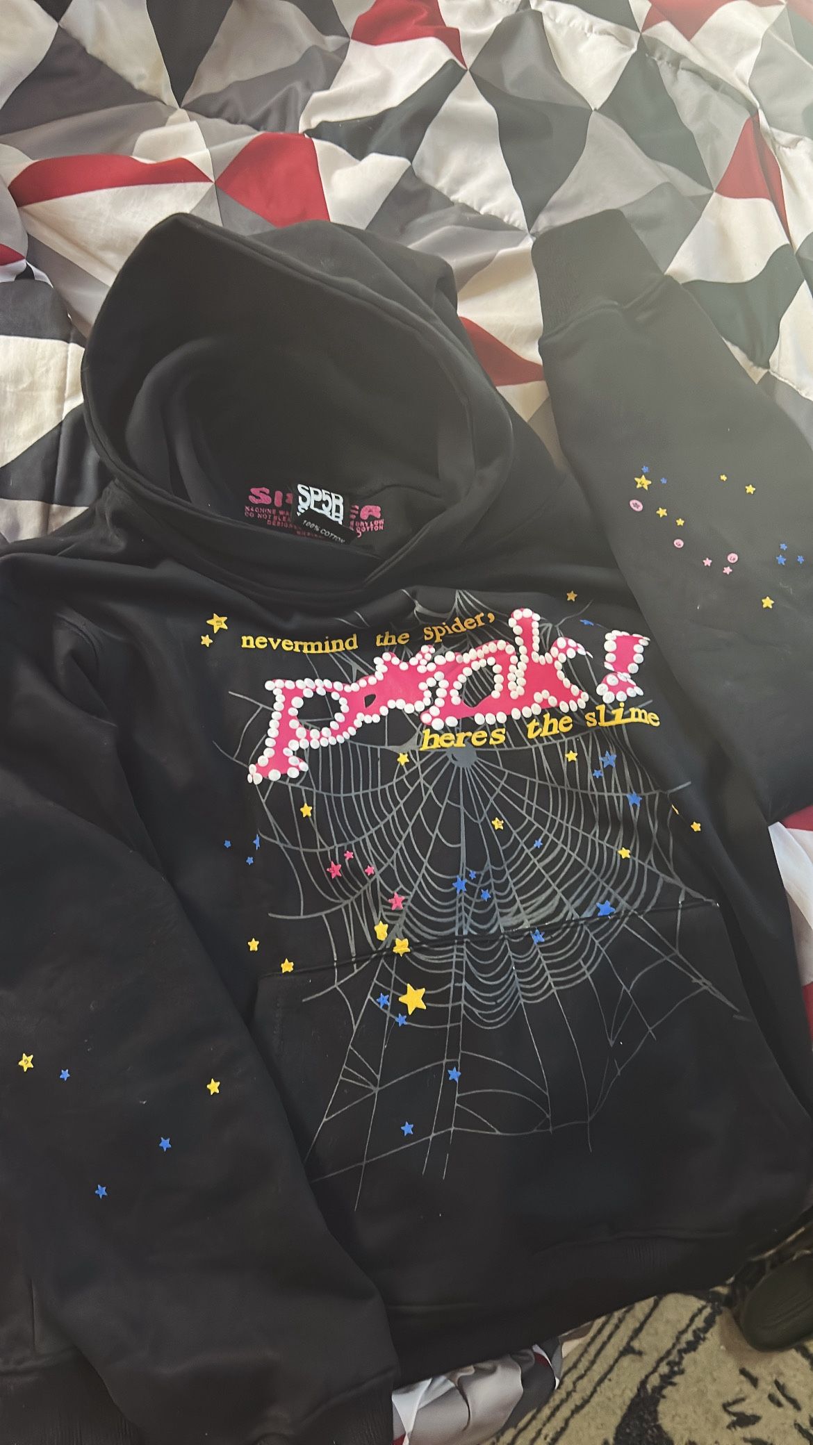 Black And Pink Spider Hoodie
