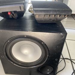 Subwoofer With Two Speakers