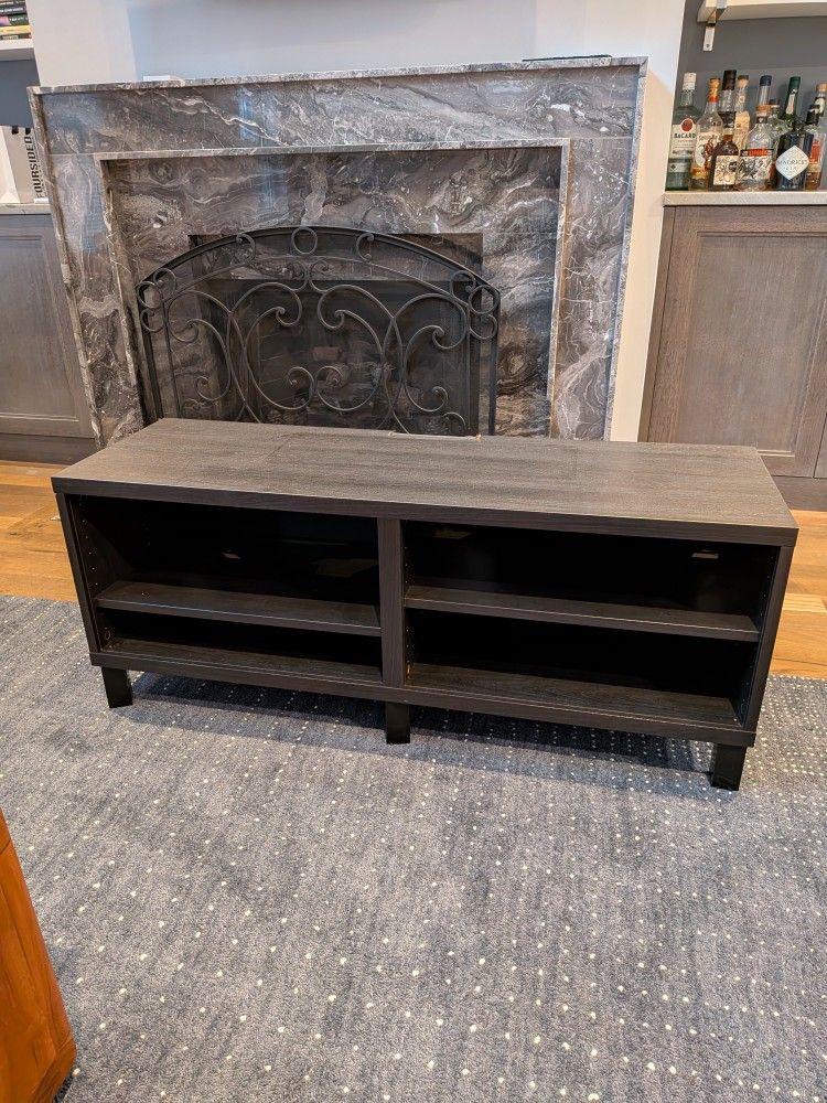 Black TV stand