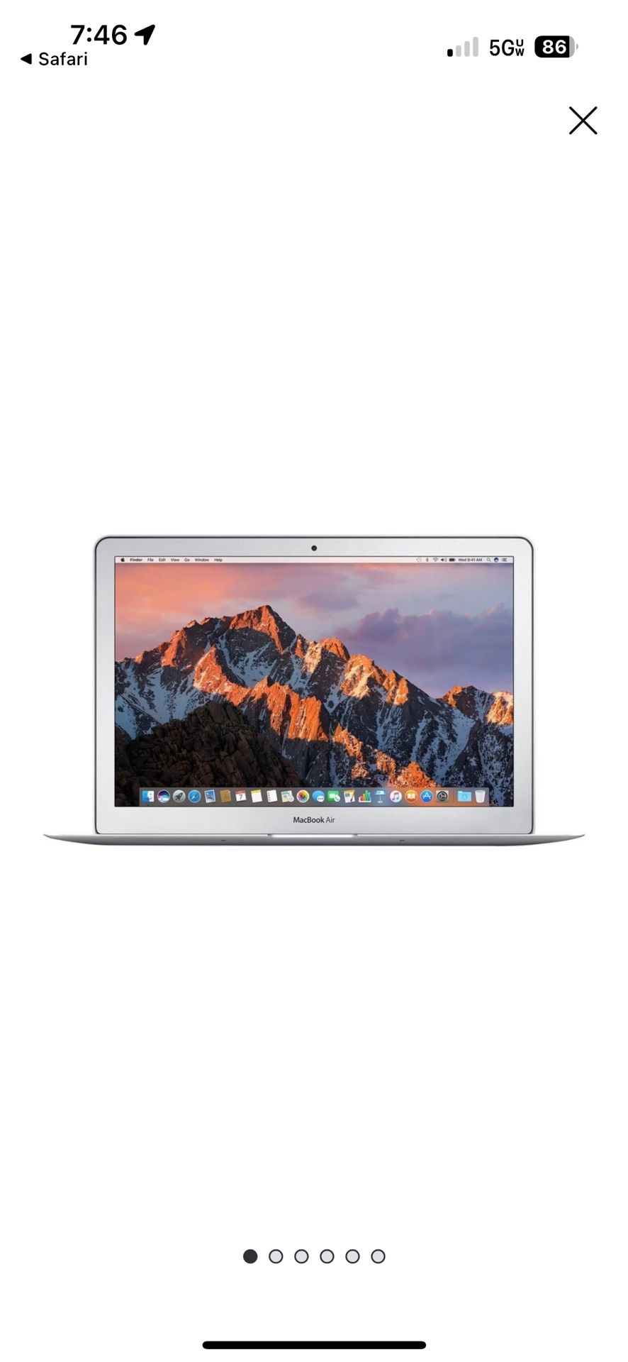 MacBook Air 13-inch (2017) - Core i5 - 8GB - SSD 128GB