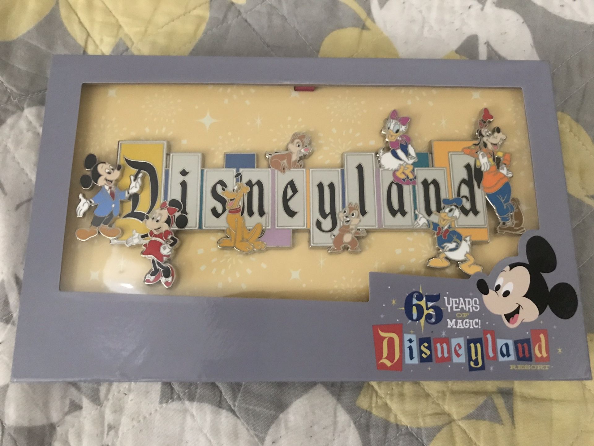 Disney Limited Edition 65th Anniversary Jumbo Marquee Pin Disneyland