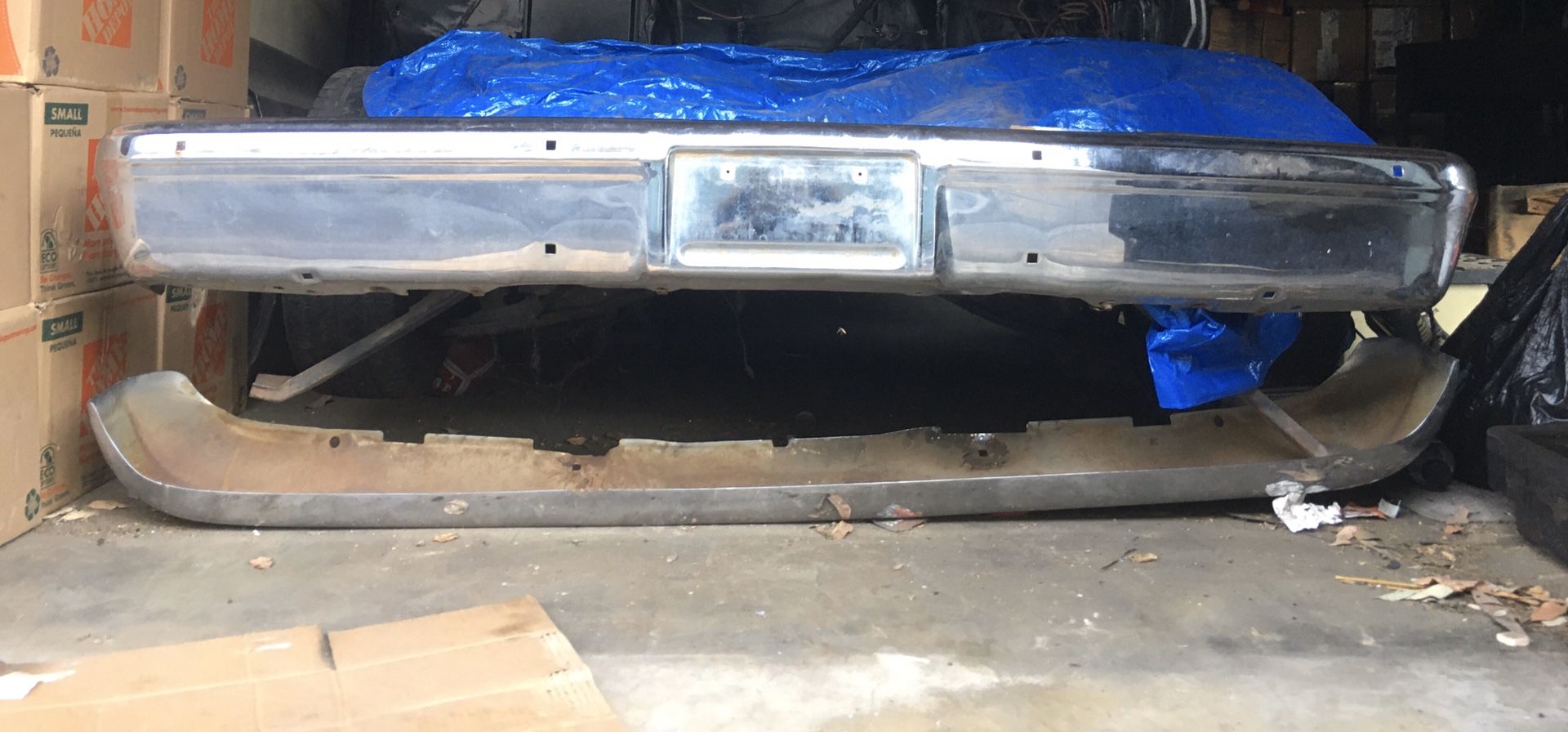 Chevy c10 front bumper with brackets