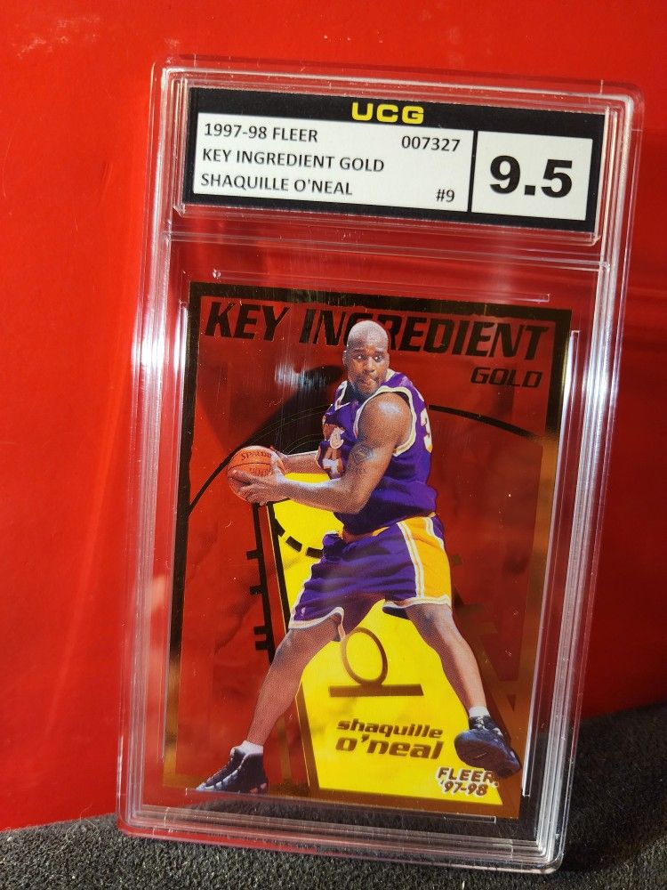 Shaquille O'Neal 1997 Fleer #9 Key Ingredient - Gold UCG Near GEM MT 9.5
