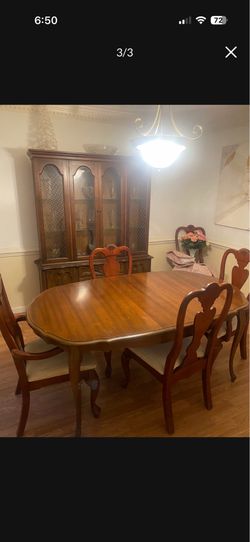Dining room table and chairs