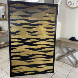 Golden Waves  Wall Art | size 70x45 free delivery🚚🚚
