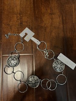 NEW Small/medium Silver Belt