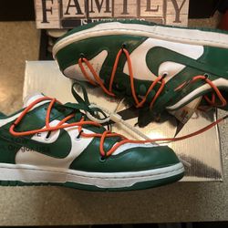 Off White Dunk Green 9 & 11