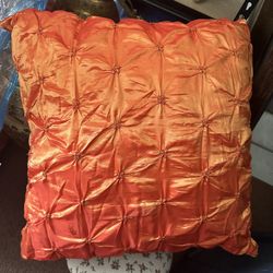 22x22 Satin Tufted Pillow