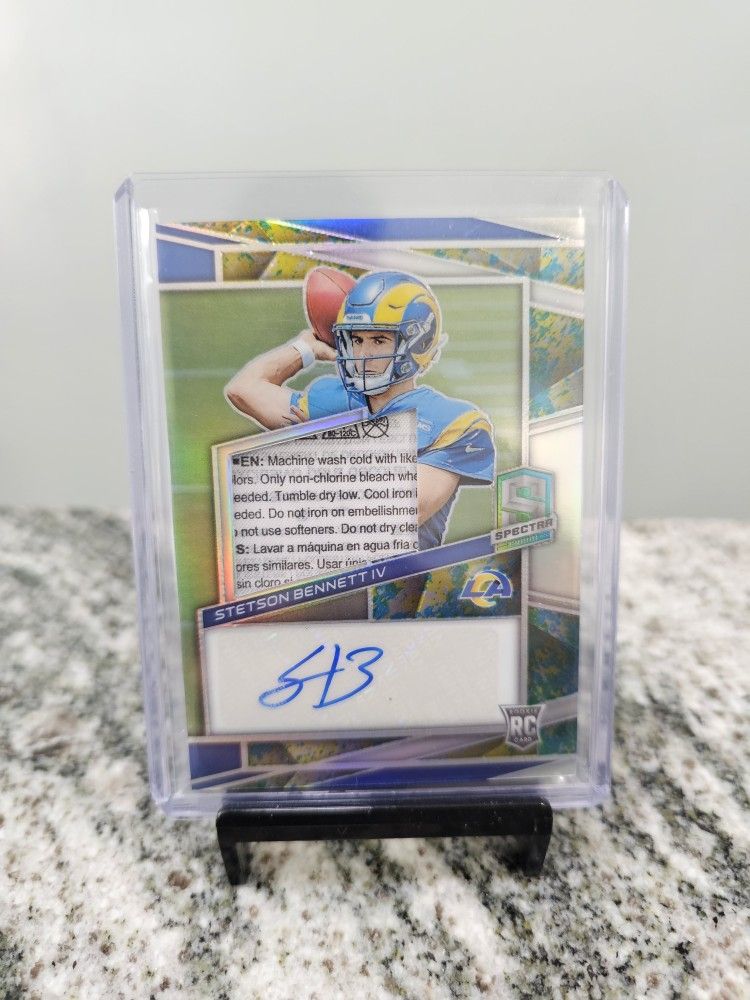 2023 Panini Spectra Prizm Stetson Bennett IV RPA 1/8 RC LA Rams