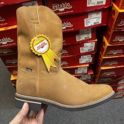 Botas De Trabajo De Piel Para Hombre