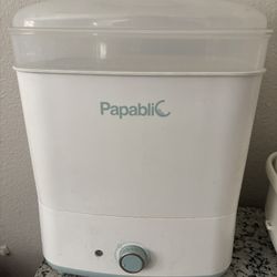 Papablic Baby Bottle Sterilizer and Dryer Pro, Esterilizador De Biberones, Electric Steam Sterilizer for Baby Bottles, Pacifiers, and Pump Parts, Larg