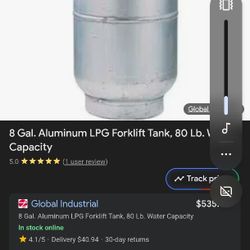 Brand New Forklift Propain Tank Full 80lb. 