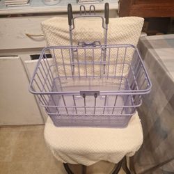 Purple Bike Basket 