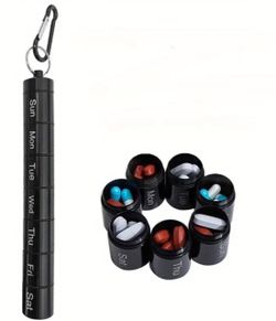 Travel Vitamin Case with Daily Label