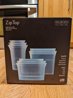 ZipTop Full Set of 8 Reusable Storage

